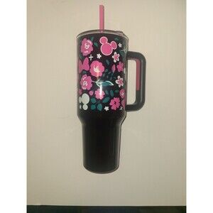 Disney Mickey & Minnie Mouse Heart 40oz Stainless Insulated Tumbler Valentine